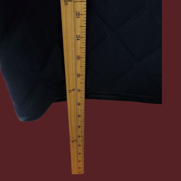 Vintage Billion Quilted Jacket With Velvet Collar Front Blue Navy Womens Size 7 - Picture 13 of 15